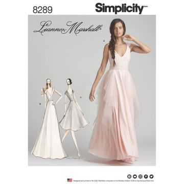 Simplicity Sewing Pattern 8289 (P5) - Misses Special Occasion Dresses 12-20 8289.P5 12-20