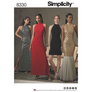 Simplicity Sewing Pattern 8330 (P5) - Misses Dress 12-20 8330.P5 12-20