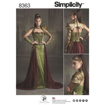 Simplicity Sewing Pattern 8363 (H5) - Misses Fantasy Ranger Costume 6-14 8363.H5 6-14
