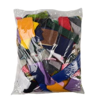 Wool Blend Felt Collage Bag Assorted 8in x 10in
