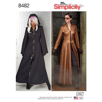 Simplicity Sewing Pattern 8482 (H5) - Misses Costume Coats 6-14 SS8482.H5 6-14