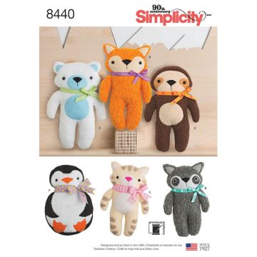 Simplicity Sewing Pattern 8440 (OS) - Stuffed Craft One Size SS8440.OS One Size