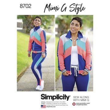 Simplicity Sewing Pattern 8702 (H5) - Womens Jacket, Pant & Leggings 6-14 8702H5 6-14