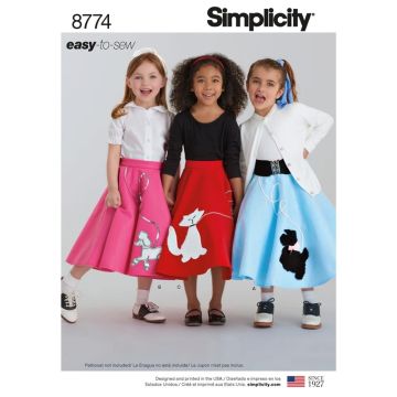 Simplicity Sewing Pattern 8774 (K5) - Childs & Girls Costumes Age 7-14 8774K5 7-14