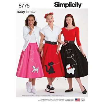 Simplicity Sewing Pattern 8775 (HH) - Womens Costumes 6-12 8775HH 6-12