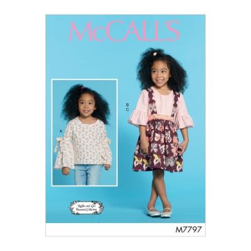 McCalls Sewing Pattern 7797 (CL) - Child Top & Skirt Age 6-8
