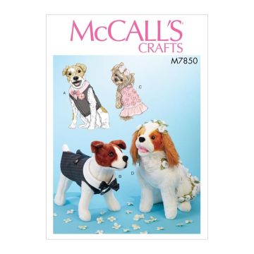 McCalls Sewing Pattern 7850 (OS) - Pet Clothes One Size M7850 One Size