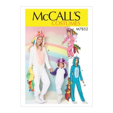 McCalls Sewing Pattern 7852 (MIS) - Misses Costume S-XL M7852 S-XL