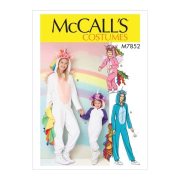 McCalls Sewing Pattern 7852 (KID) - Childrens Costume Age 3-8 M7852 Age 3-8