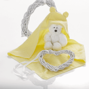 Baby Blanket 5095 Knitting Pattern Kit by Jenny Watson in West Yorkshire Spinners Bo Peep DK