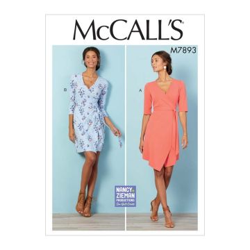 McCalls Sewing Pattern 7893 (B5) - Misses Dresses 8-16 M7893B5 8-16