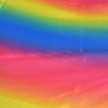 Rainbow Satin Fabric Multi 150cm
