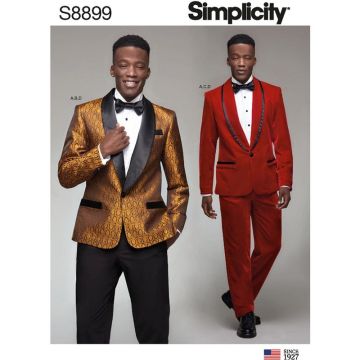 Simplicity Sewing Pattern 8899 (BB) - Mens Tuxedo 44-52 8899BB 44-52