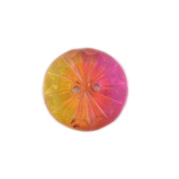 Button RB3 Yellow Pink Mix 15mm