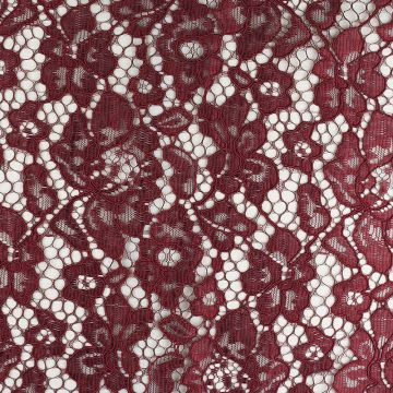 Corded Lace Fabric Maroon 146cm