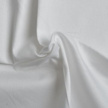 Plain Cotton Twill Fabric 1 White 145cm
