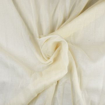 Washed Finish Cotton Muslin Fabric Natural 150cm