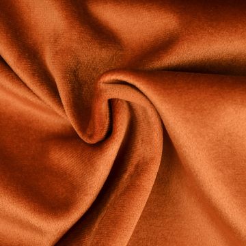 Boutique Velvet Curtain and Upholstery Fabric Pumpkin 150cm