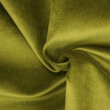 Boutique Velvet Curtain and Upholstery Fabric Olive 150cm