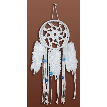 Macrame Kit Feathered Dreamcatcher Ivory 15cm x 40cm