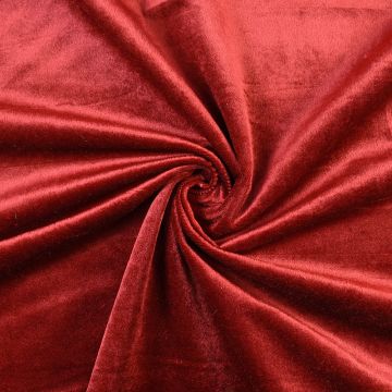 Plain Curtain Velvet Fabric 30 Dark Red 150cm