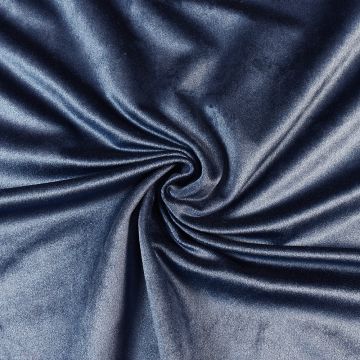 Plain Curtain Velvet Fabric 37 Navy 150cm