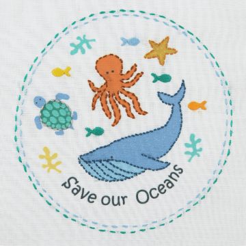 Embroidery Kit Save Our Seas  