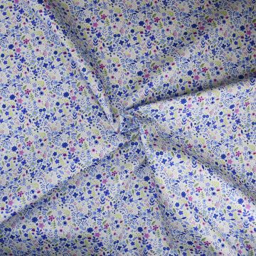 New Ditzy Doodle Poplin Fabric Blue 110cm
