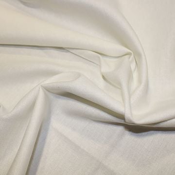 Stretch Linen Viscose Fabric Ivory 130cm