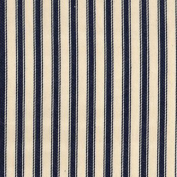 Canvas Ticking Stripe Fabric Navy 137cm