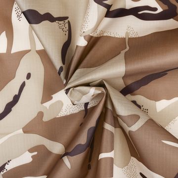 Rip Stop Camouflage Fabric Desert 150cm
