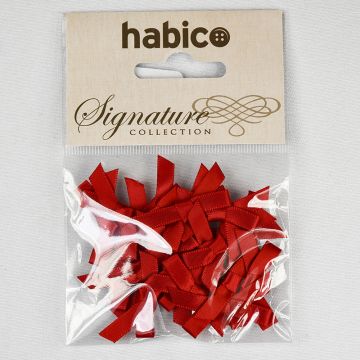 Pack of Ribbon Bows Red 250 6mm x 20pcs