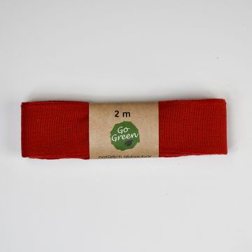 Go Green Nature Taft Cotton Ribbon Hanks 20 Red 25mm x 2mtrs