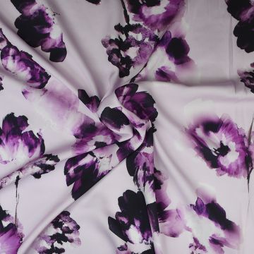 John Kaldor Paris Silky Satin Polyester Fabric Pink 145cm