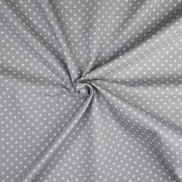 Spot Print Cotton Fabric Silver 112cm
