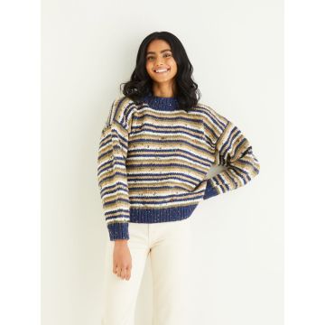Hayfield Bonus Chunky Tweed Ladies Sweater Pattern 10343 81cm-137cm