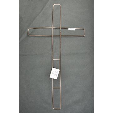 Metal Cross Wire Frame Bronze 