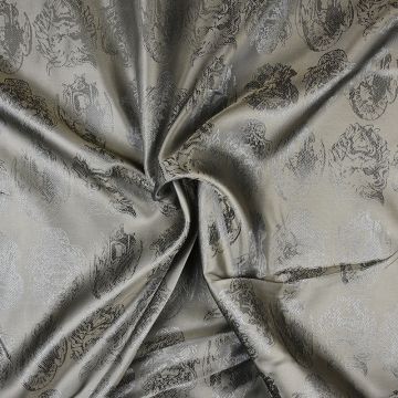 Masks Viscose Blend Lining Fabric Taupe 150cm