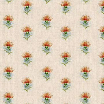 Highland Thistle All Over Fabric Natural 140cm