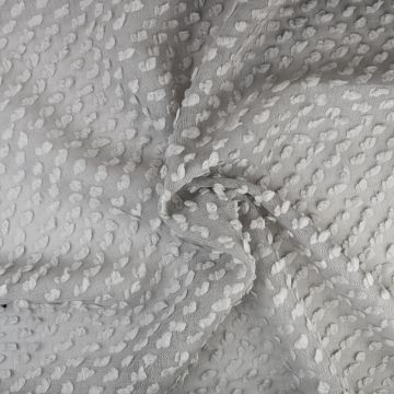 Pop Tufted Gauze Fabric Silver 145cm
