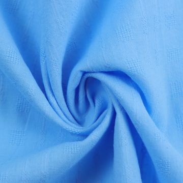 Cotton Dobby Jacquard Fabric C201-16 Blue 148cm