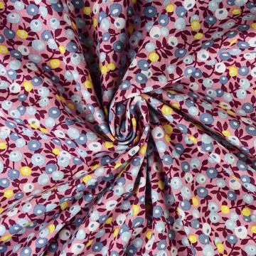 Damson Organic GOTS Cotton Fabric 0011 Dusky Pink 135cm
