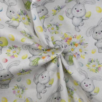 Easter Cutie Digital Cotton Fabric Multi 148cm