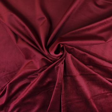 High Velvet Fabric Burgundy 150cm