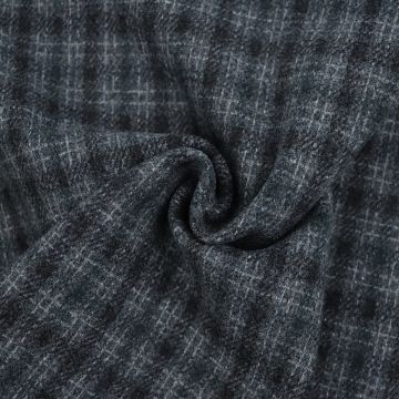 Check Weave  Fabric  Col 3 Dark green 150cm