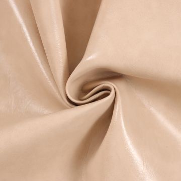 Distressed PU Faux Leather Fabric  70 Oyster 140cm