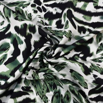 Wild  Viscose Poplin Fabric  49843-45-7 Green 143cm