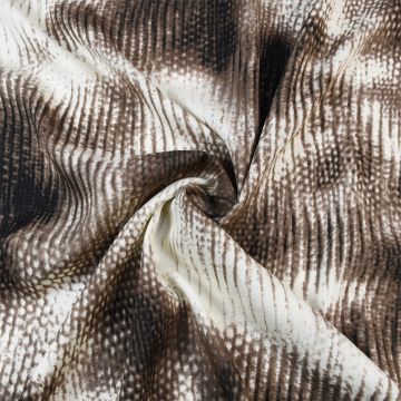 Marbled Animal Viscose Poplin fabric  A811-3 Beige 143cm