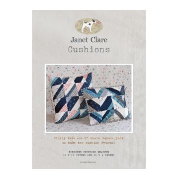 Janet Clare Craft Sewing Pattern 162 Cushions by Janet Clare 12x12" & 12x9"