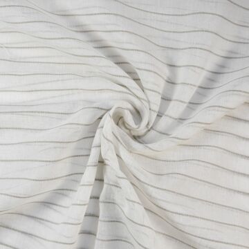 Mykonos Lead Weighted Voile Fabric  Linen 325cm